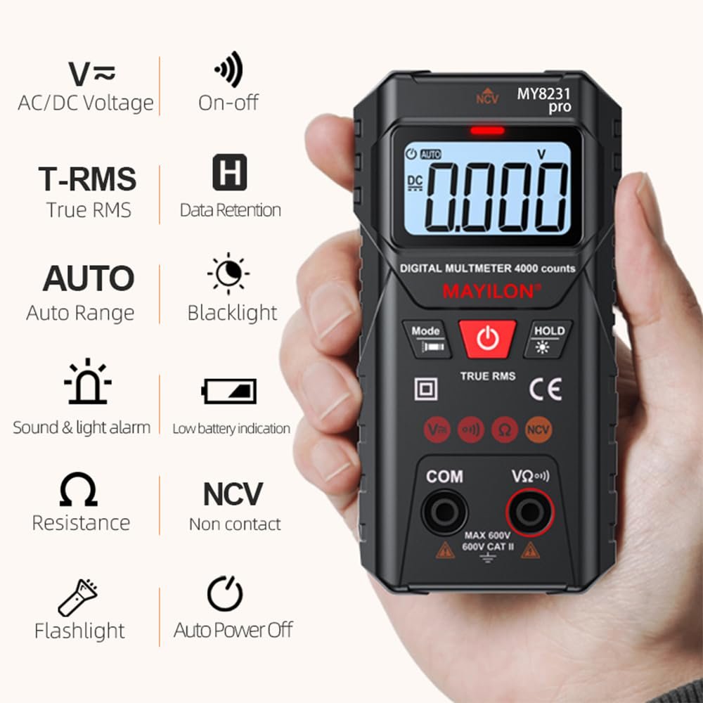Automaxx Digital Multimeter Black, PA11 Automatic - Automaxx India