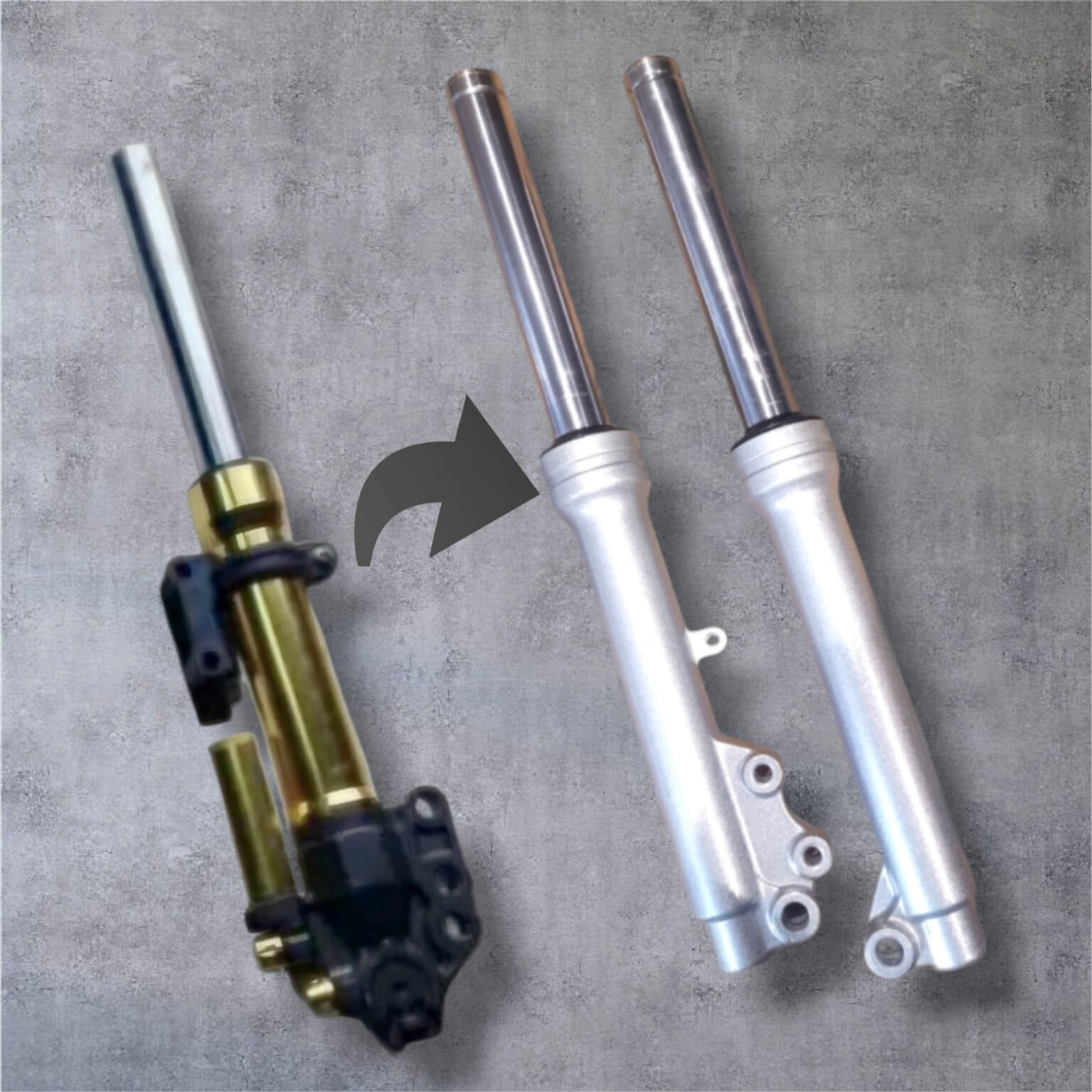 Okinawa Electric Scooter Front Fork Set 12 in Disc TY Praise Pro