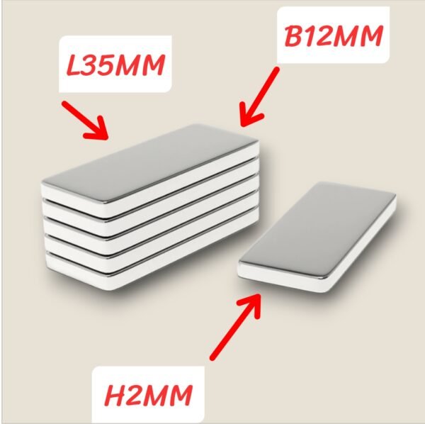 Neodymium Magnets Rectangular Shape 35mm Compatible For Ola S1air 2